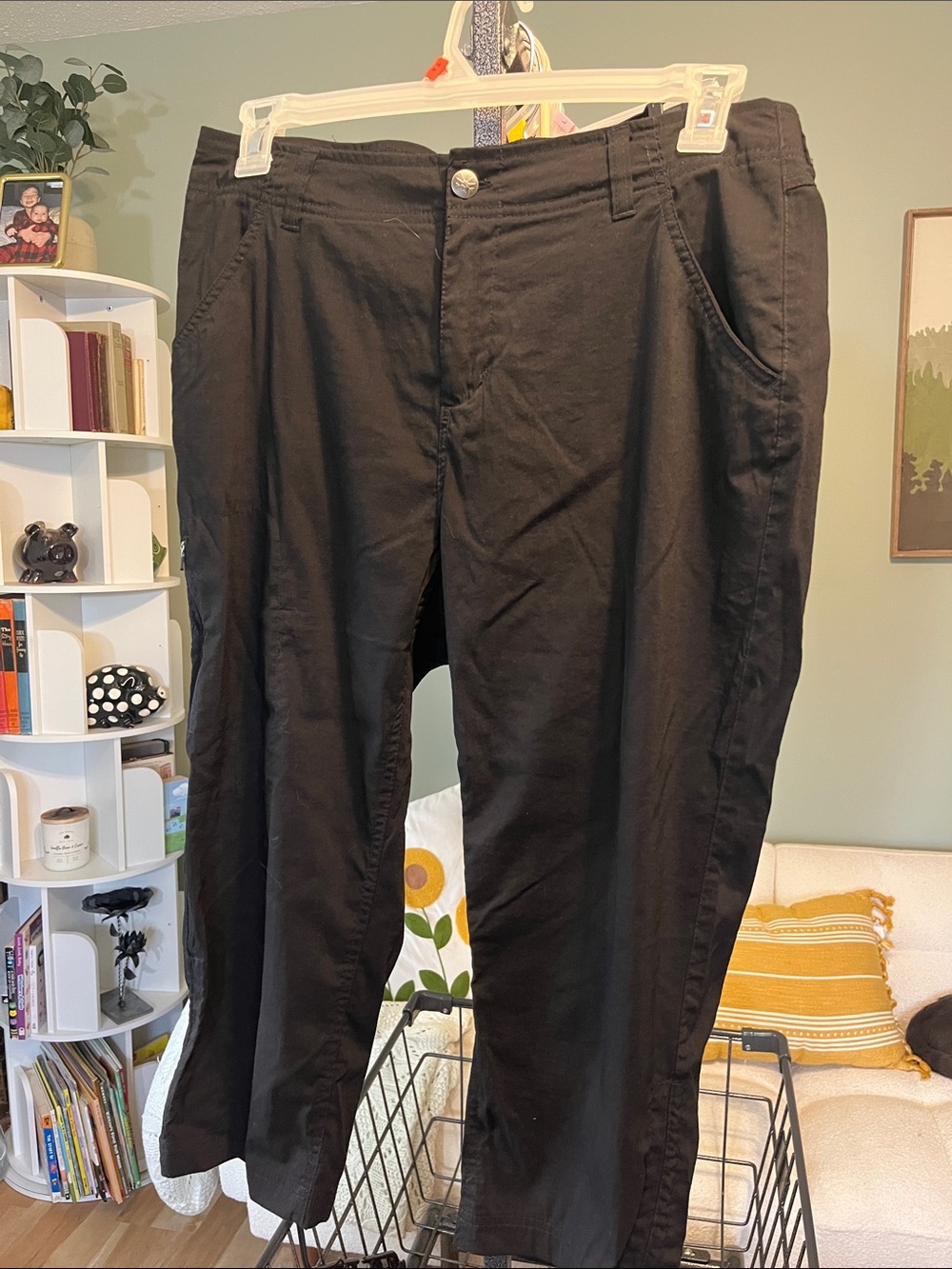 Khombu Black Capris - Classic Straight-Leg Women's Pants